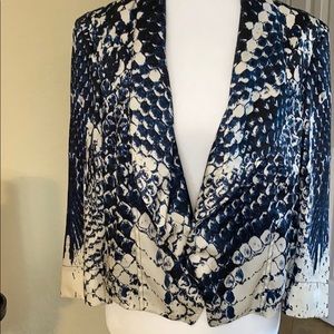 White & blue jacket. NWT